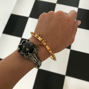 Alexander McQueen Scull Claw Double Bracelet